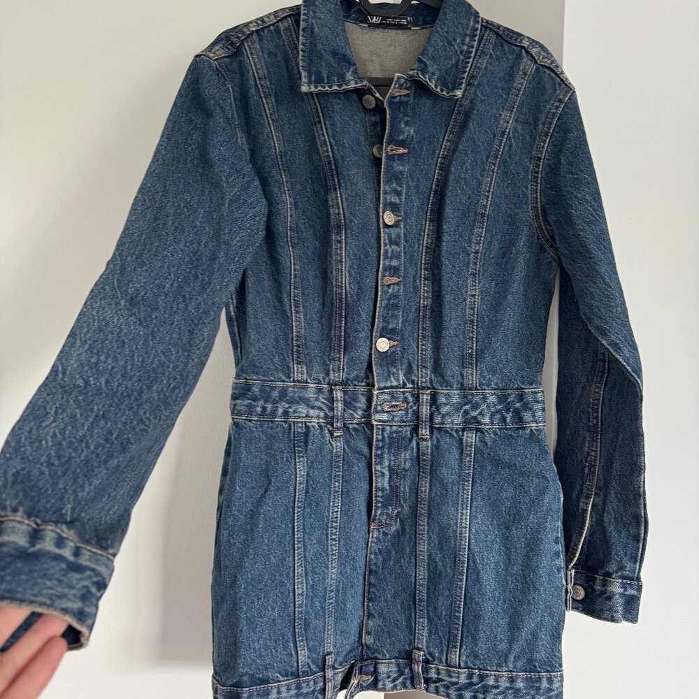 Zara denim mini dress, size US 4